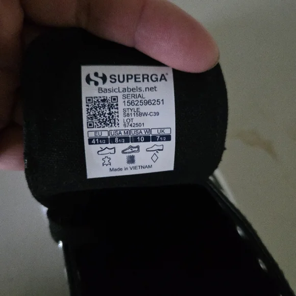 Superga 2750 Nappa Leather Classic Sneaker Women Size 10 New 082025 - Picture 9 of 9